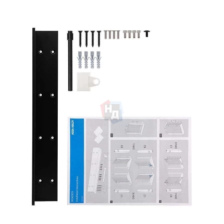 Монтажная пластина ABLOY BLACK (RAL9004) угловая для доводчика DC630G