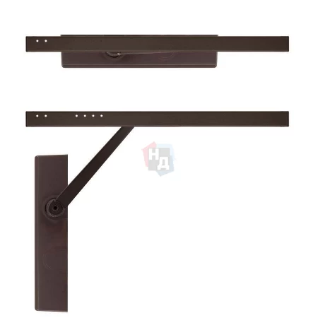 Доводчик дверной накладной RYOBI D-2550 EN1-2 BC DARK_BRONZE коричневый скользящая тяга (45кг)