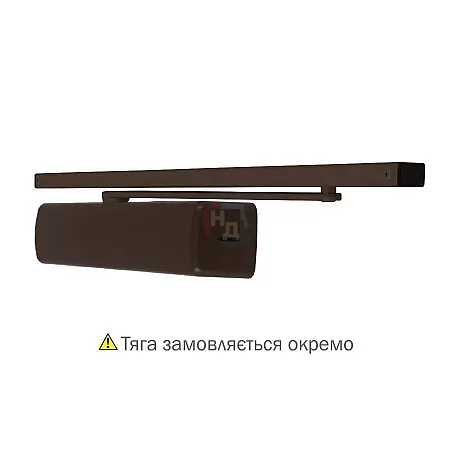 Доводчик дверной накладной ABLOY DC250 EN1-6 BC BROWN коричневый без тяги (120кг)
