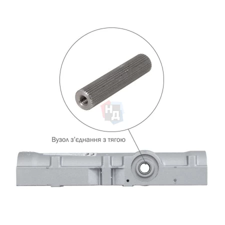 Доводчик дверной накладной ABLOY DC335 EN3-5 BC ALUMINIUM серый без тяги (100кг)
