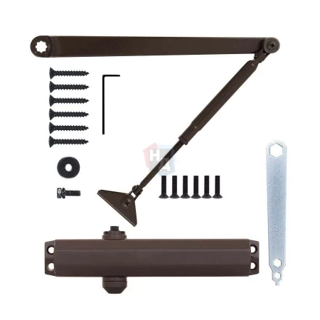 Доводчик дверной накладной RYOBI D-2005V EN3/4/5 BC DARK_BRONZE коричневый стандартная тяга (100кг)