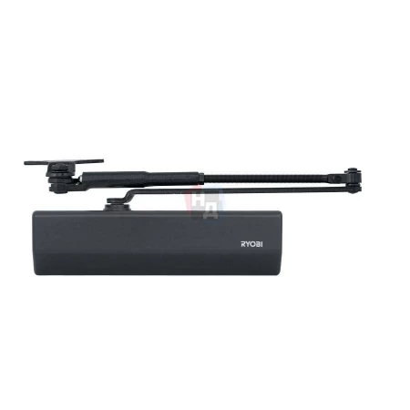 Доводчик дверной накладной RYOBI DS-2055P EN4 BC GREY_ANTHRACITE серый параллельная тяга (80кг)