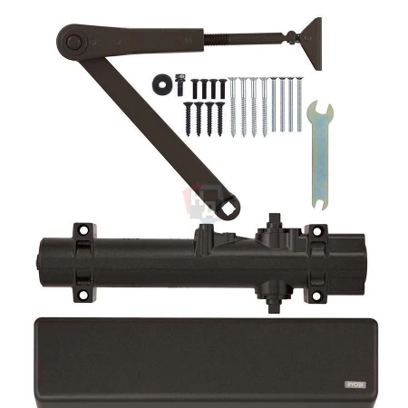 Доводчик дверной накладной RYOBI DS-4550 EN2-7+ DARK_BRONZE коричневый стандартная тяга (200кг)