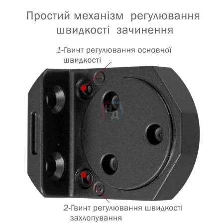Доводчик дверной накладной RYOBI DS-3550 EN2-5 BLACK черный стандартная тяга (100кг)