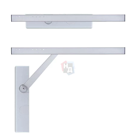 Доводчик дверной накладной RYOBI DS-1554 EN2 SILVER хром скользящая тяга (45кг)