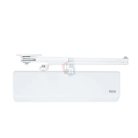 Доводчик дверной накладной RYOBI DS-4550 EN2-7+ WHITE белый параллельная тяга (200кг)
