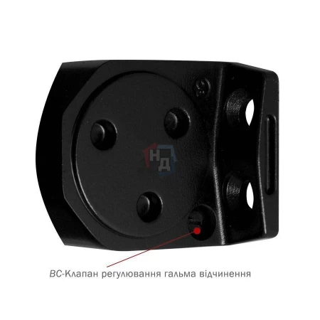 Доводчик дверной накладной RYOBI DS-2055P EN4 BC BLACK черный параллельная тяга (80кг)