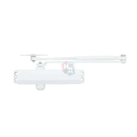Доводчик дверной накладной RYOBI D-1504 EN2/3/4 GLOSSY_WHITE белый универсальная тяга (80кг)