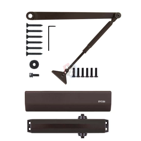 Доводчик дверной накладной RYOBI D-2055V EN3/4/5 BC DARK_BRONZE коричневый стандартная тяга (100кг)