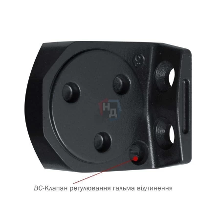 Доводчик дверной накладной RYOBI D-2055V EN3/4/5 BC BLACK черный универсальная тяга (100кг)