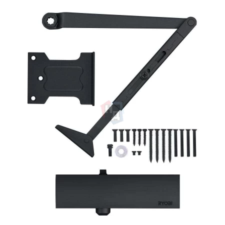 Доводчик дверной накладной RYOBI LIM D-1200 EN2/3/4 GREY_ANTHRACITE серый универсальная тяга (80кг)