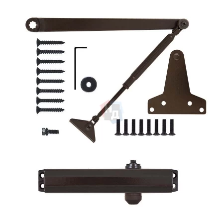 Доводчик дверной накладной RYOBI D-2005V EN3/4/5 BC DARK_BRONZE коричневый универсальная тяга (100кг)