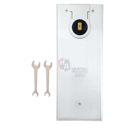 Доводчик дверной напольный RYOBI S-402 EN6 черный, хром матовый без петель (120кг)
