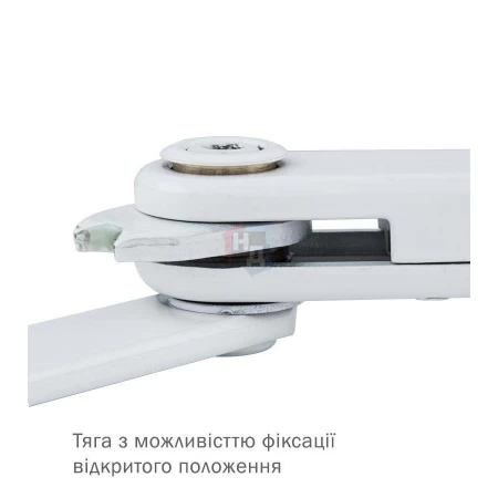 Тяга доводчика стандартная Abloy DC191 белый с фиксацией
