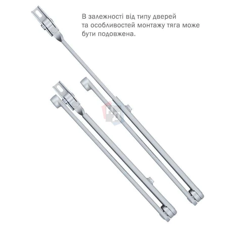 Тяга доводчика стандартная Abloy DC190 серебристый