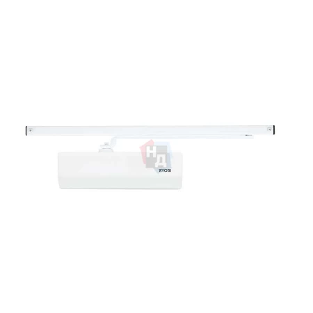Доводчик дверной накладной RYOBI DS-1554 EN2 GLOSSY_WHITE белый скользящая тяга (45кг)