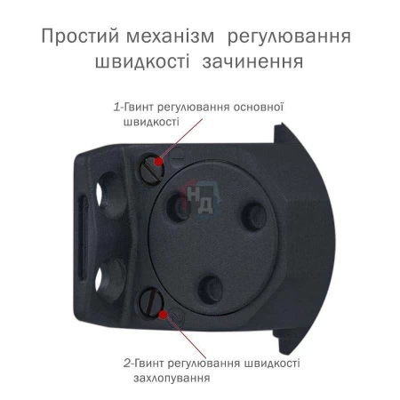 Доводчик дверной накладной RYOBI D-2005V EN3/4/5 BC GREY_ANTHRACITE серый универсальная тяга (100кг)