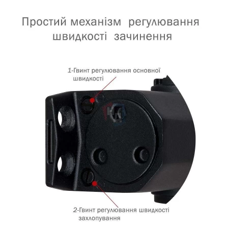 Доводчик дверной накладной RYOBI DS-1554 EN2/3/4 BLACK черный стандартная тяга (80кг)