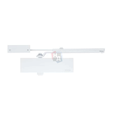 Доводчик дверной накладной RYOBI LIM D-1200 EN2/3/4 WHITE белый универсальная тяга (80кг)