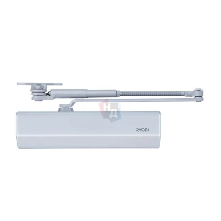 Доводчик дверной накладной RYOBI DS-2055P EN4 BC SILVER хром параллельная тяга (80кг)