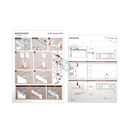 Доводчик дверной накладной ABLOY DC240 EN2-6 BC WHITE белый без тяги (120кг)