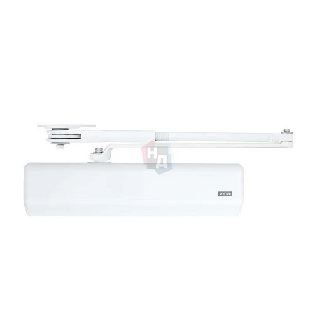 Доводчик дверной накладной RYOBI DS-3550 EN1-5 WHITE белый параллельная тяга (100кг)