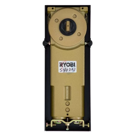 Доводчик дверной напольный RYOBI S-402 EN6 черный, хром матовый петли для металлических/алюминиевых дверей (120кг)