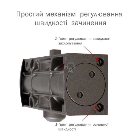 Доводчик дверной накладной RYOBI LIM D-1200 EN2/3/4 METALLIC_BRONZE коричневый стандартная тяга (80кг)