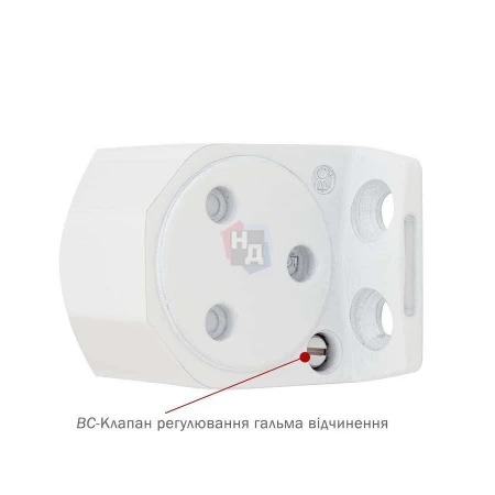 Доводчик дверной накладной RYOBI DS-2055V EN3/4/5 BC GLOSSY_WHITE белый стандартная тяга (100кг)