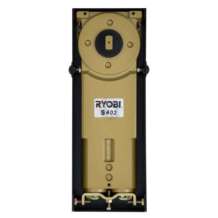 Доводчик дверной напольный RYOBI S-402 EN6 черный, хром матовый без петель (120кг)