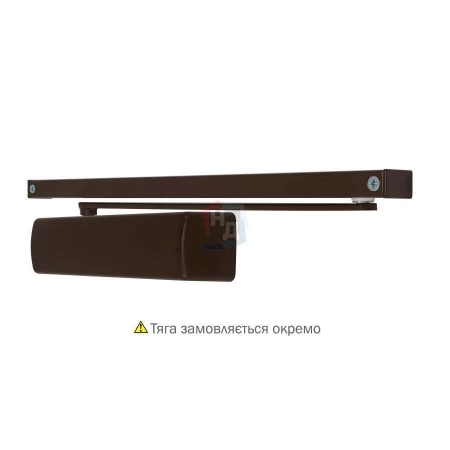 Доводчик дверной накладной ABLOY DC330 EN1-4 BC BROWN коричневый без тяги (80кг)