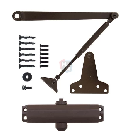 Доводчик дверной накладной RYOBI 8803 EN2/3 DARK_BRONZE коричневый универсальная тяга (65кг)