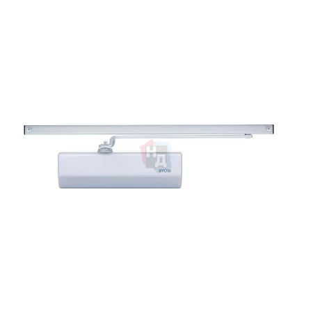 Доводчик дверной накладной RYOBI DS-1554 EN2 SILVER хром скользящая тяга (45кг)