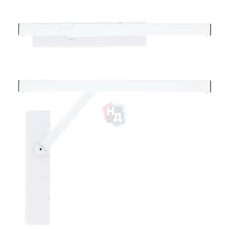 Доводчик дверной накладной RYOBI DS-2050T EN3 BC GLOSSY_WHITE белый скользящая тяга (60кг)