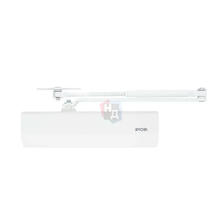 Доводчик дверной накладной RYOBI D-2550 EN1-4 BC GLOSSY_WHITE белый универсальная тяга (80кг)