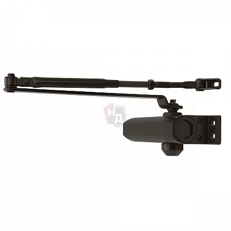Доводчик дверной накладной Шерлок B5W RAL8019 коричневый стандартная тяга EN 5 (85-120кг)