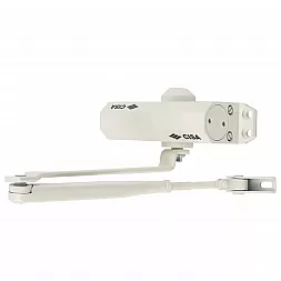 Доводчик дверной CISA 60460/60470.03.0.45 STD белый EN2-4 (80кг)