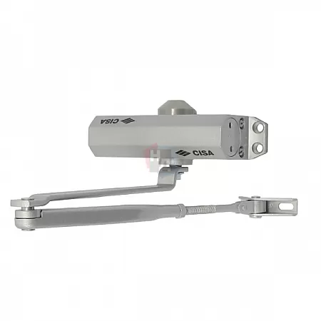 Доводчик дверной CISA 60460/60470.03.0.97 STD серый EN2-4 (80кг)