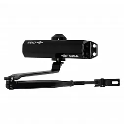 Доводчик дверной CISA 60460/60470.03.0.44 STD черный EN2-4 (80кг)