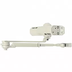 Доводчик дверной CISA 60461.03.0.45 STD HO с фиксацией белый EN2-4 (80кг)