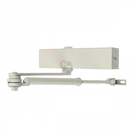Доводчик дверной CISA C1511.03.0.45 Professional Plus2 STD HO с фиксацией белый EN2-4 (80кг)