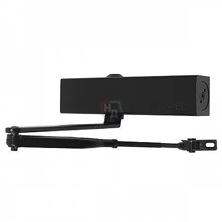 Доводчик дверной CISA C1511.03.0.90 Professional Plus2 STD HO с фиксацией черный EN2-4 (80кг)
