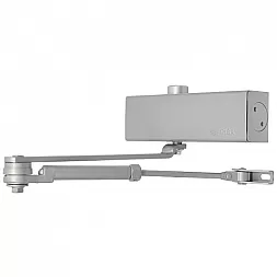 Доводчик дверной CISA C1511.03.0.97 Professional Plus2 STD HO с фиксацией серый EN2-4 (80кг)