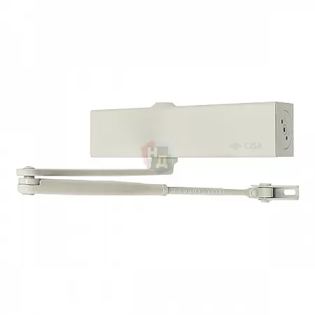 Доводчик дверной CISA C1610.03.0.45 Professional Plus2 BC STD FIRE белый EN2-4 (80кг)