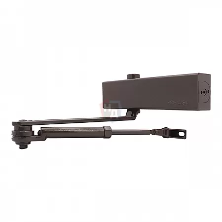 Доводчик дверной CISA C1611.03.0.88 Professional Plus2 BC STD HO с фиксацией коричневый EN2-4 (80кг)