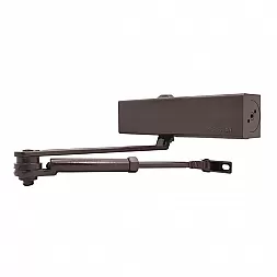 Доводчик дверной CISA C1611.05.0.88 Professional Plus2 BC STD HO с фиксацией коричневый EN2-6 (120кг)