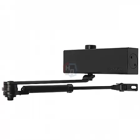 Доводчик дверной CISA C1611.05.0.90 Professional Plus2 BC STD HO с фиксацией черный EN2-6 (120кг)