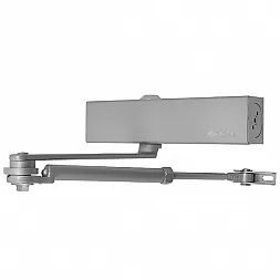 Доводчик дверной CISA C1611.05.0.97 Professional Plus2 BC STD HO с фиксацией серый EN2-6 (120кг)