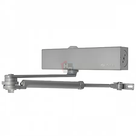 Доводчик дверной CISA C1611.05.0.97 Professional Plus2 BC STD HO с фиксацией серый EN2-6 (120кг)