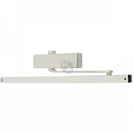 Доводчик дверной CISA C2011.03.0.45 Professional Plus2 SLD HO с фиксацией белый EN3 (60кг)
